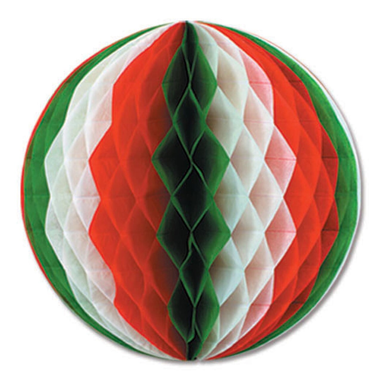 12 Pack Bulk Fiesta Packaged Tissue Ball - red - white - green